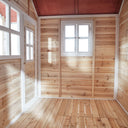 EXIT Loft 550 legehus i træ - naturfarvet