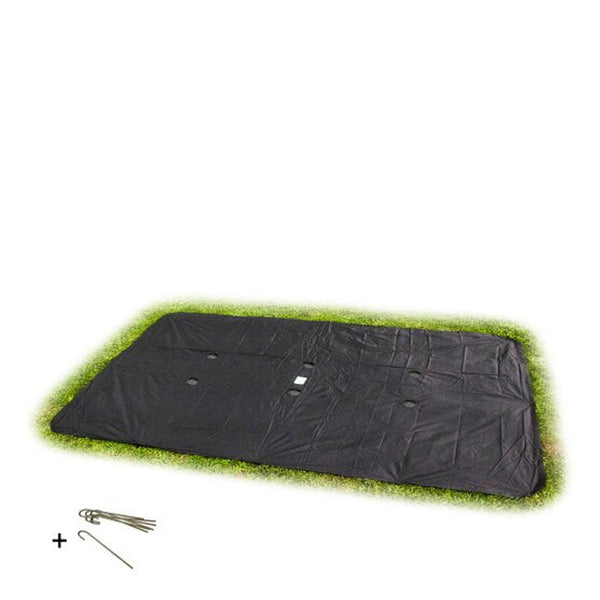 EXIT rektangulært overtræk til trampolin i jordniveau 244x366cm