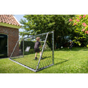 EXIT Scala fodboldmål i aluminium 220x120cm – mat sølv