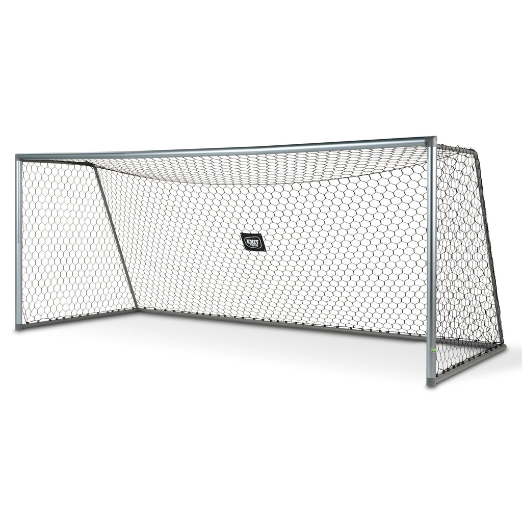 EXIT Scala fodboldmål i aluminium 500x200cm – mat sølv