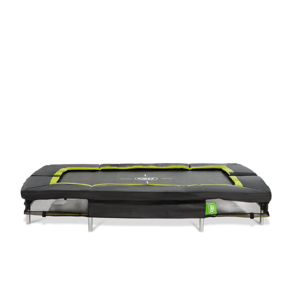 EXIT Silhouette nedgravet sportstrampolin 153x214cm - sort