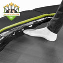 EXIT Silhouette nedgravet sportstrampolin 153x214cm - sort