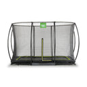 EXIT Silhouette nedgravet trampolin 214x305cm med sikkerhedsnet - sort