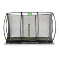 EXIT Silhouette nedgravet trampolin 244x366cm med sikkerhedsnet - sort