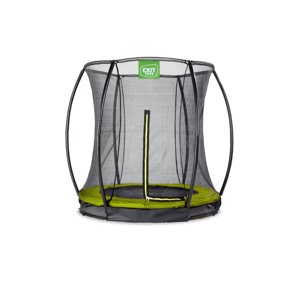 EXIT Silhouette nedgravet trampolin ø183cm med sikkerhedsnet - grøn