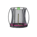 EXIT Silhouette nedgravet trampolin ø183cm med sikkerhedsnet - lyserød