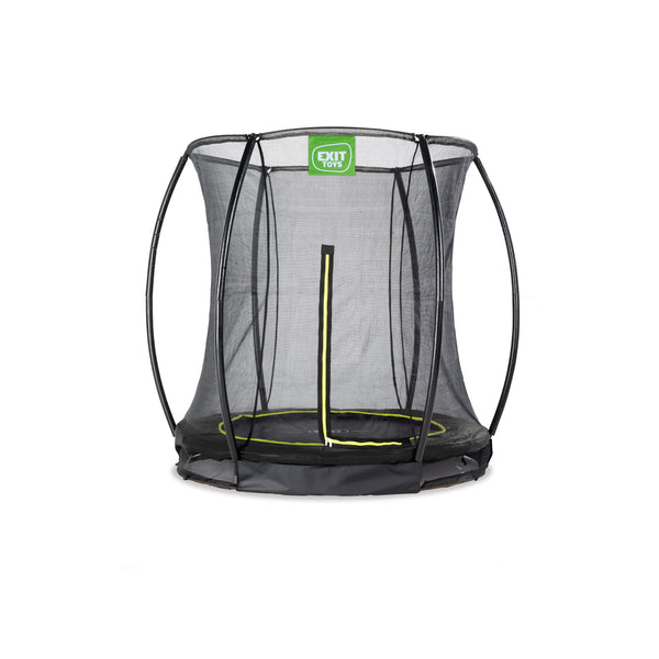 EXIT Silhouette nedgravet trampolin ø183cm med sikkerhedsnet - sort