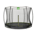 EXIT Silhouette nedgravet trampolin ø305cm med sikkerhedsnet - sort