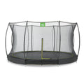 EXIT Silhouette nedgravet trampolin ø366cm med sikkerhedsnet - sort