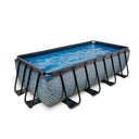 EXIT Wood pool 400x200cm med sandfilterpumpe