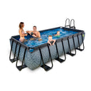 EXIT Wood pool 400x200cm med sandfilterpumpe