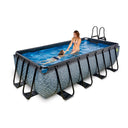 EXIT Wood pool 400x200cm med sandfilterpumpe