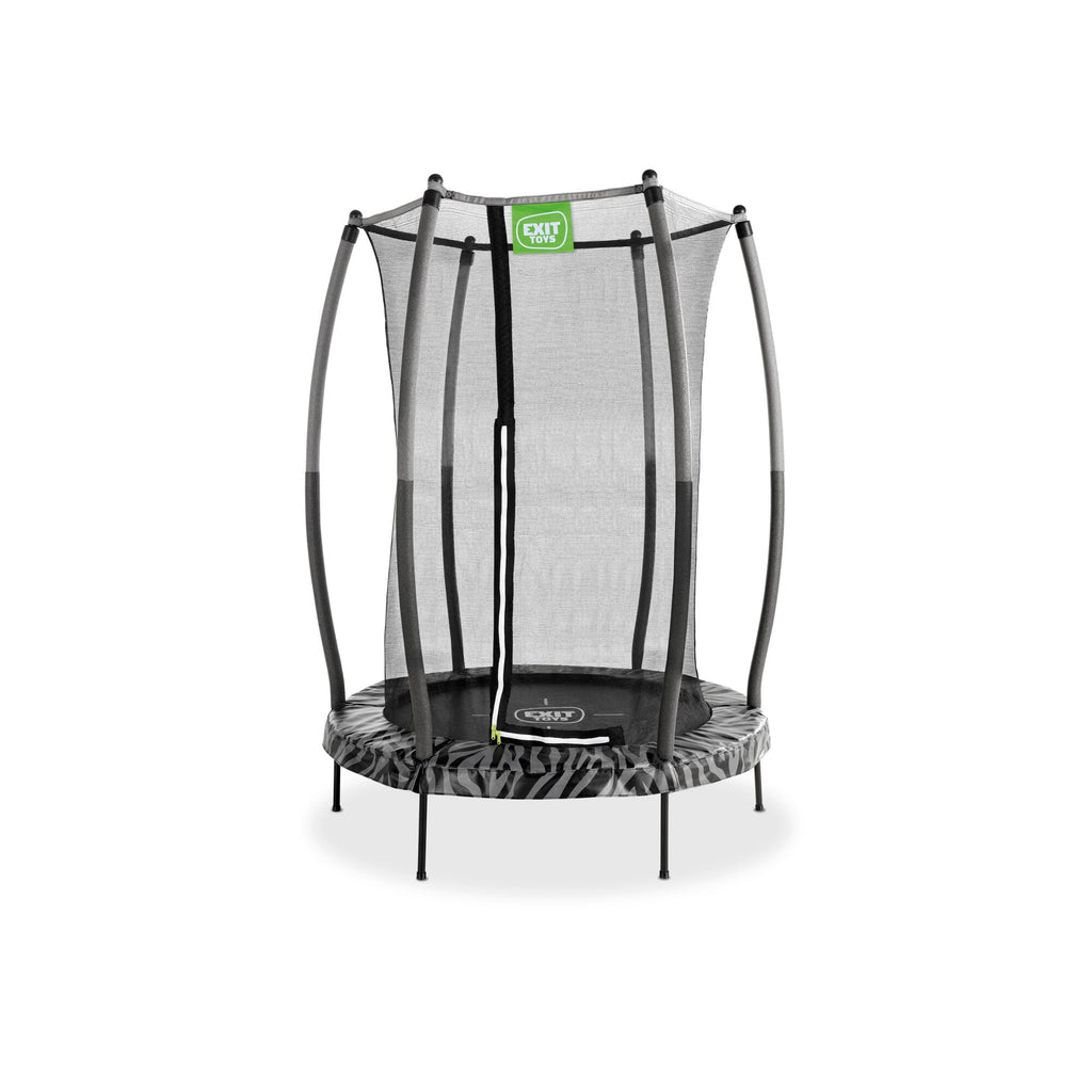 EXIT Tiggy junior trampolin med sikkerhedsnet ø140cm - sort/grå