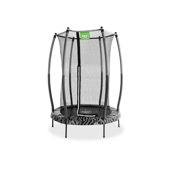 EXIT Tiggy junior trampolin med sikkerhedsnet ø140cm - sort/grå