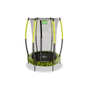 EXIT Tiggy junior trampolin med sikkerhedsnet ø140cm - sort/grøn