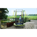 EXIT Tiggy junior trampolin med sikkerhedsnet ø140cm - sort/grøn