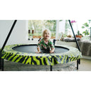 EXIT Tiggy junior trampolin med stang ø140cm - sort/grøn