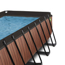 EXIT Wood pool 400x200cm med skærm og sandfilterpumpe