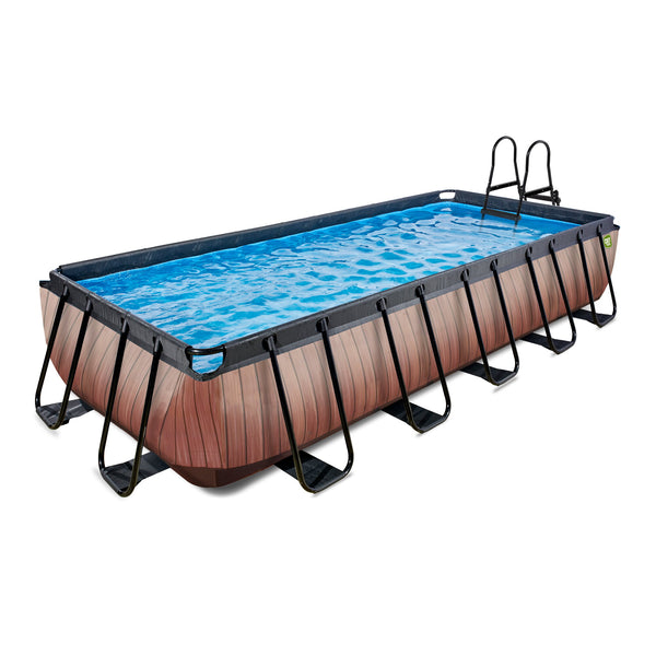 EXIT Wood pool 540x250cm med filterpumpe