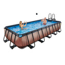 EXIT Wood pool 540x250cm med filterpumpe