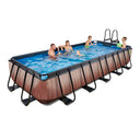 EXIT Wood pool 540x250cm med filterpumpe