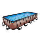EXIT Wood pool 540x250cm med filterpumpe