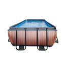EXIT Wood pool 540x250cm med sandfilterpumpe
