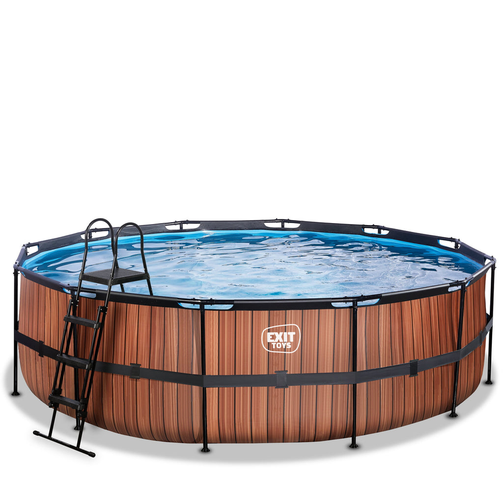 EXIT Pool ø488x122cm med filterpumpe
