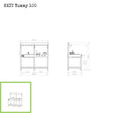 EXIT Yummy 100 udendørskøkken i træ - naturfarvet