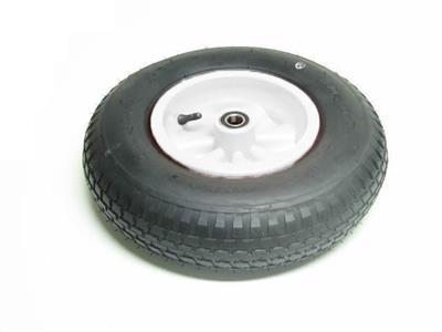 Dæk med fælge 4.00/4.80x8 White