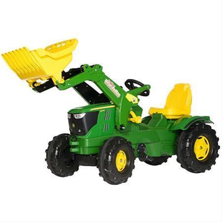 Pedaltraktor Rolly John Deere 6210R med læsser
