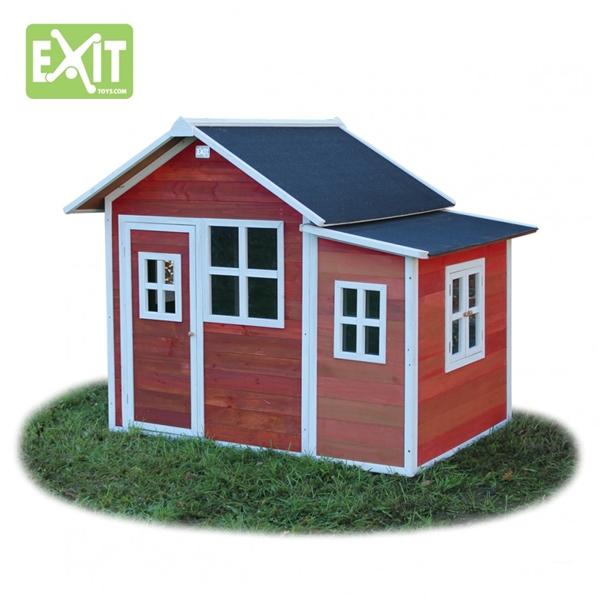 Loft 150 Rød (FSC 100%) trælegehus Exit