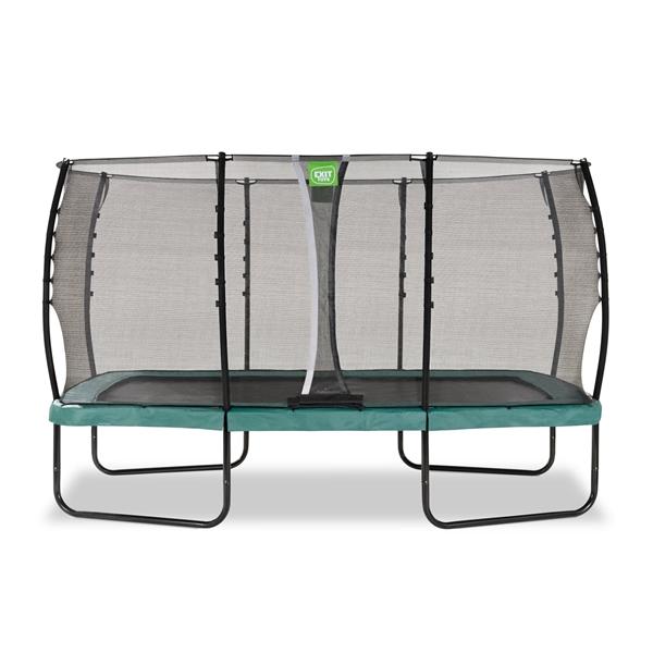 EXIT Allure trampolin 244x427cm. green  + Safetynet