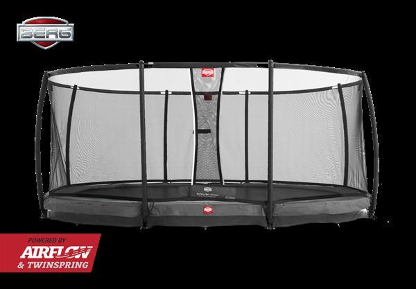 BERG Grand Champion Inground 520 grey + Safetynet Deluxe (model 2022)