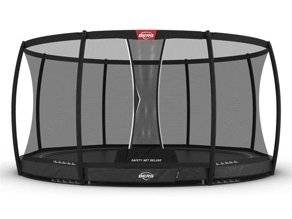 BERG Elite InGround 430 grey + safety net Deluxe