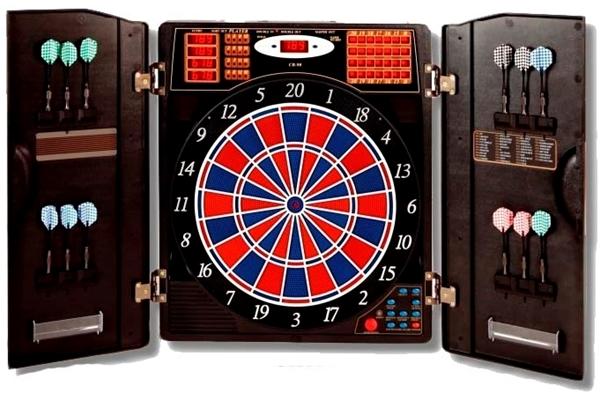 Elektronisk Dartskive i skab CB90