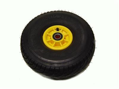 Dæk med fælge 250/80x4 slick