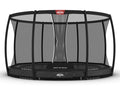 BERG Elite InGround 380 grey + safety net Deluxe