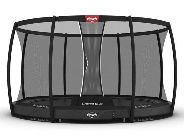 BERG Elite InGround 380 grey + safety net Deluxe